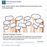 Continuing Studies Facebook ad - languages - spring 2015